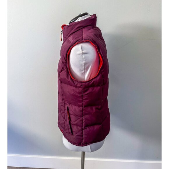 Tsunami Quilted Down Plum Front Zipper Puffer Vest - Picture 9 of 13